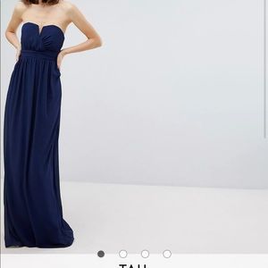Asos 8 tall navy maxi